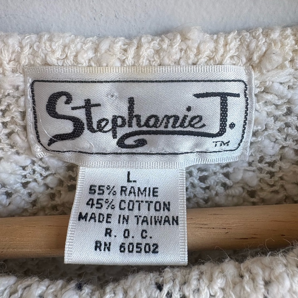 Vintage 90s Stephanie J. Knit Top Size Large - Picture 2 of 8